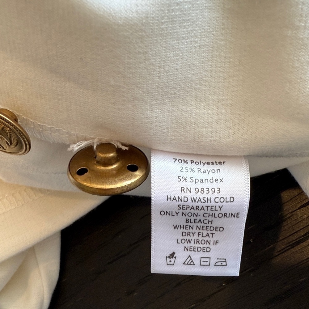 Dennis by Dennis Basso Off White Women's 2X Soft Blazer - Picture 5 of 5
